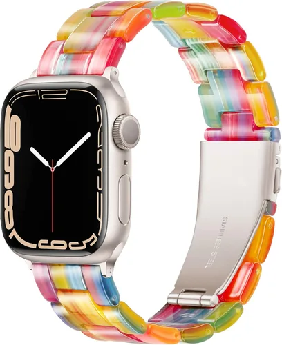 Miniatura 12 de YGTIECS Starlight - Correas para Apple Watch para mujer de 1.929 in 1.811 in 1.772 in 1.732 in 1.654 in 1.614 in 1.575 in 1.496 in, súper ligeras