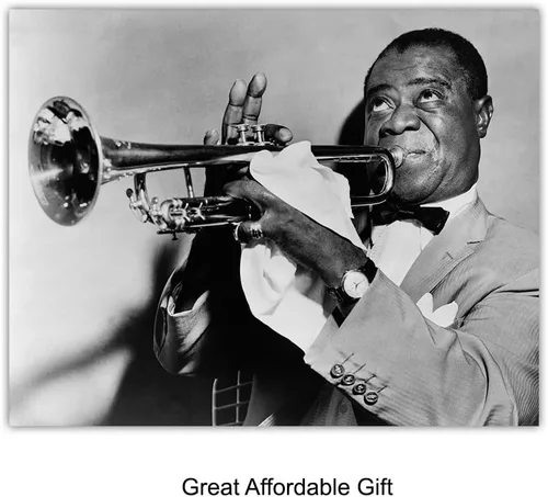 Miniatura 6 de Conjunto de Fotos Vintage de Músicos Afroamericanos - Billie Holiday, Ella Fitzgerald, Duke Ellington, Satchmo, Louis Armstrong - Arte de Pared