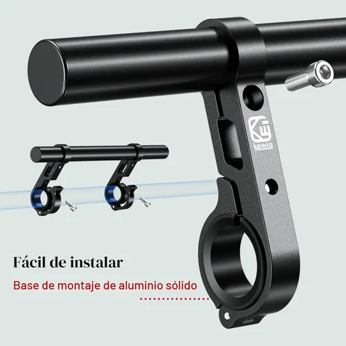 Miniatura 5 de BRCOVAN Extensor de Manillar de Aleación de Aluminio con Barra Transversal de 11.81 Pulgadas y Base de Montaje de Doble Abrazadera Compatible