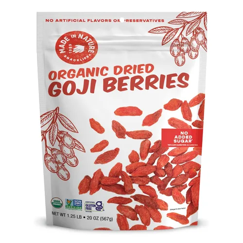 Miniatura 10 de Hecho en la Naturaleza de frutas secas orgánicas, arándanos, bolsas de 5 oz (6 unidades) – vegano, sin OMG, sin sulfatado