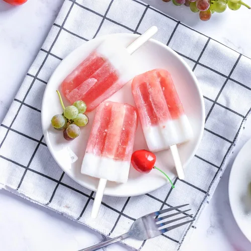 Miniatura 7 de ONLYKXY 100 unidades de palitos de caramelo transparentes de 4 pulgadas, mini palo de acrílico para tartas reutilizables, palitos de helado