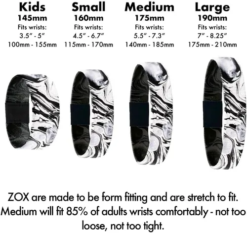 Miniatura 5 de ZOX Pulseras banda elástica con afirmaciones motivacionales y hermosas obras de arte, gran regalo para hombres, mujeres y niños