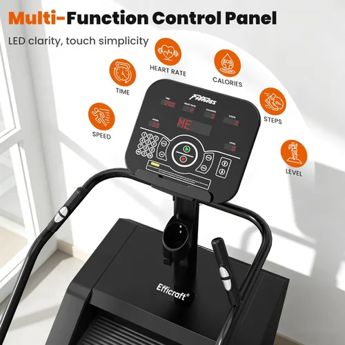 Miniatura 4 de EFFICRAFT Stairmaster Machine with LED Screen, Commercial Grade Stair Climber, Continuous Climbing Exercise Machine for Cardio, 15 Speed Levels