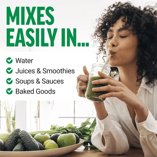 Miniatura 4 de Force Factor Polvo de bienestar diario Smarter Greens, polvo de superalimento de verduras para apoyar la salud intestinal, hinchazón y digestión