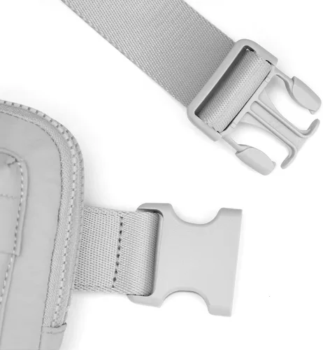 Miniatura 8 de Talla grande - Mini bolso para cinturón - Correa extra larga de 70 pulgadas - Doble compartimento - Correa extendida - Riñonera para mujer