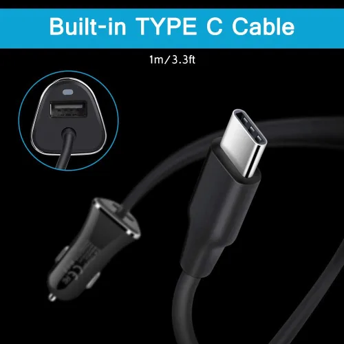 Miniatura 7 de Adaptador de cargador de coche de 3.4A para Samsung Galaxy S26 Ultra/S26/S25/S24 Ultra/S23/S22/S21 5G/S20/S9, Google Pixel 10a/9 Pro Fold/8Pro/8