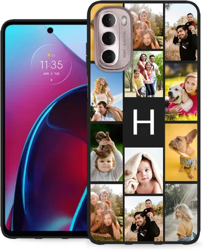 Miniatura 35 de Funda personalizada para Motorola Moto G Stylus 2020 con nombre de foto, texto y foto, GStylus personalizado -20 funda suave y fina (negro) de 6.4