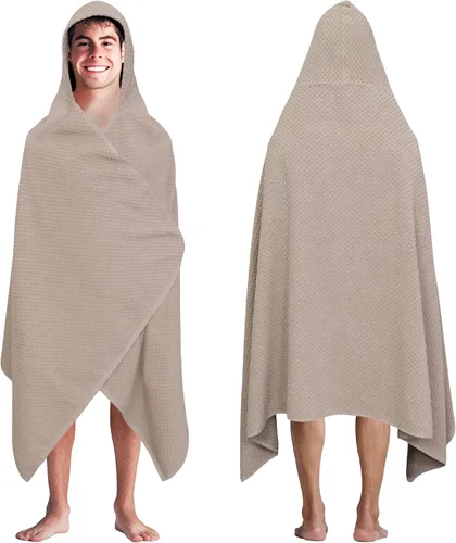 Miniatura 24 de COTTON CRAFT Sábanas de Baño con Tejido de Gofre - Juego de 2 Sábanas de Baño de Lujo Estilo Spa Europeo con Tejido de Gofre - Sábana de Baño de Gris