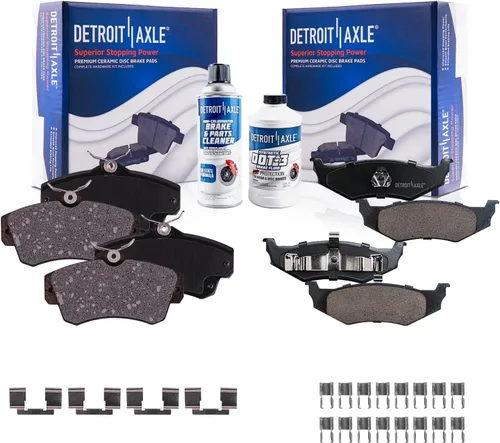Miniatura 87 de Detroit Axle - Pastillas de Freno Delantero para Mercedes- Benz C230 C250 C300 SLK250, Pastillas de Freno Cerámica w/Reemplazo de Hardware