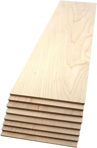 Miniatura 11 de Tablones de Madera Dura de Arce - Paquete de 2 Madera de Arce Dura para Manualidades de Madera Sin Terminar - 1/8'' (3mm) Madera Dura 100% Pura