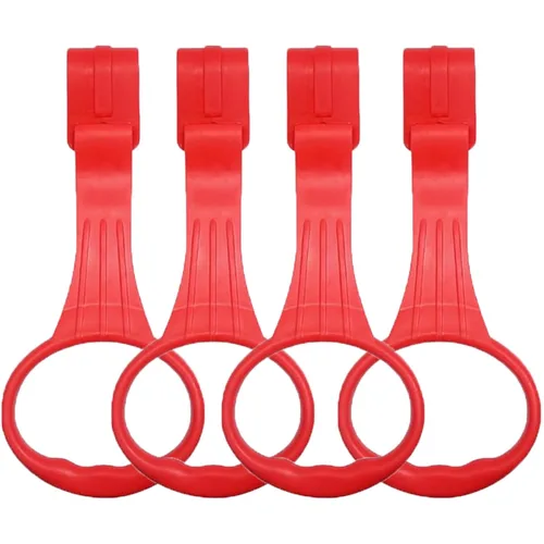 Miniatura 10 de 4 anillos de dominadas para corralito de bebé, accesorios para corralito de juegos para ayudar a ponerse de pie, herramienta de entrenamiento