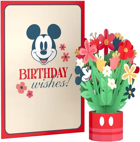 Miniatura 7 de Lovepop Tarjeta desplegable de feliz cumpleaños para ella y él, tarjetas de felicitación de cumpleaños de Disney 3D para niños, niñas, hombres