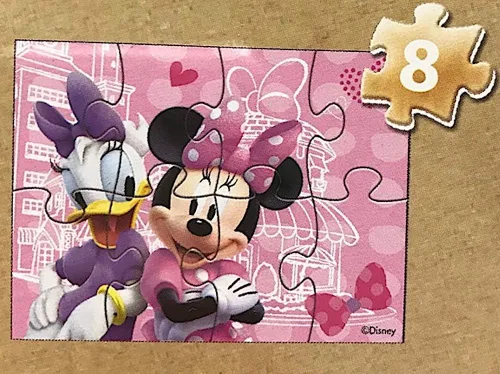 Miniatura 6 de Disney Minnie Mouse - 5 rompecabezas de madera en caja de almacenamiento de madera