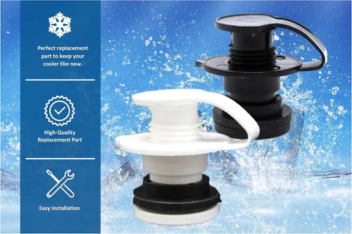 Miniatura 8 de JSP Manufacturing Aftermarket - Conjunto de tapón de drenaje de enfriador de eje blanco de 1.5 pulgadas para enfriadores Coleman Xtreme de 50