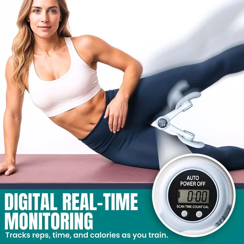 Miniatura 6 de Smart Thigh Master Dispositivos de ejercicio giratorios para suelo pélvico para mujeres y hombres con pantalla de contador automático Azul