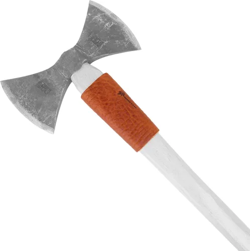 Miniatura 7 de Protector de cuello de hacha de cuero, cubiertas para mango de hacha para púas de jardinería o protector de hachas de campamento