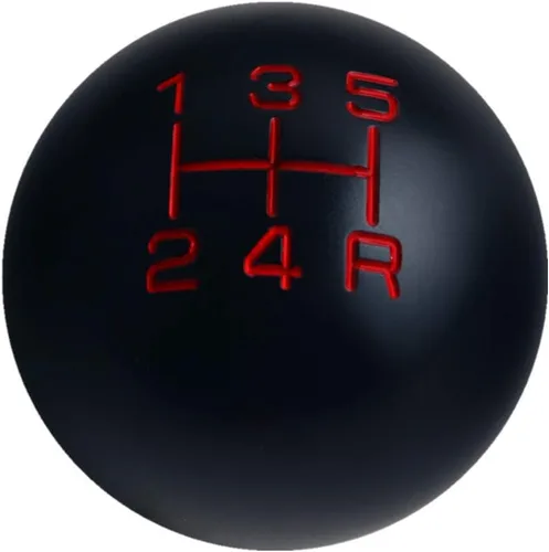 DEWHEL Pomo de cambio Sphere 5 velocidades, palanca de cambio de recorrido corto, 200 gramos, de aluminio, M12x1.25 M10x1.5 M10x1.25 M8x1.25, negro