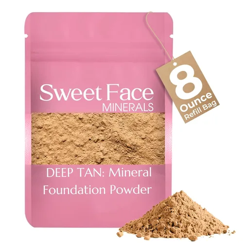 Miniatura 27 de Sweet Face Minerals - Recambio de polvo de base (BEIGE) (bolsa de 0.42 oz) por Sweet Face Minerals, polvo de maquillaje ligero y mineral suelto