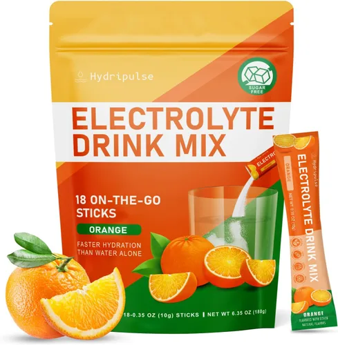Miniatura 9 de Paquetes de electrolitos en polvo, sin azúcar, sabor natural, mezcla de bebidas electrolíticas de 10 electrolitos y vitaminas, sabores de limonada
