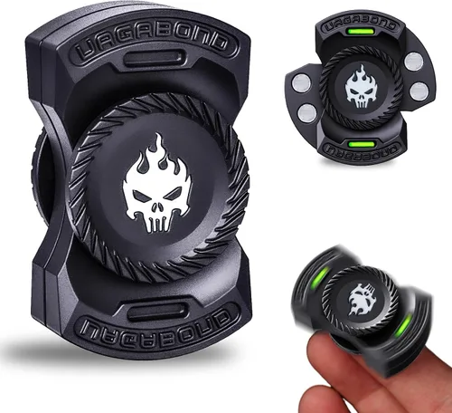 Miniatura 9 de Juguete Fidget Spinner 3 en 1 Mejorado: Mayor Tiempo de Giro Silencioso y Brillo. Spinner Magnético, Clicker, Deslizador para Alivio del Estrés