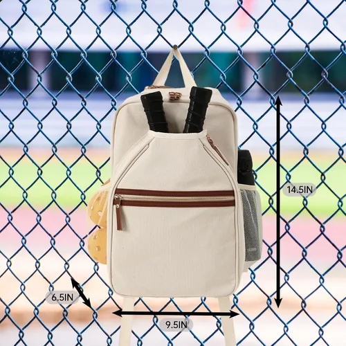 Miniatura 4 de DYSHAYEN Mochila de pickleball, bolsas de pickleball para mujer, bolsa de paleta de pickleball, se adapta a 2 paletas, regalos de pickleball