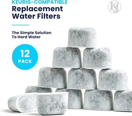 Miniatura 2 de Filtros de agua de K&J compatibles con Keurig, paquete de 12, ajuste universal (no Cuisinart), filtros compatibles con Keurig, filtros de agua