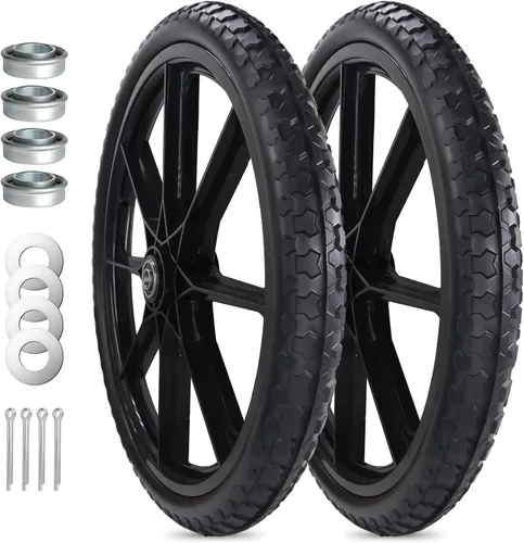 20x1.95" Rueda de repuesto sin riesgo de pinchazo para carretillas, carros de rueda de gran tamaño, carros utilitarios