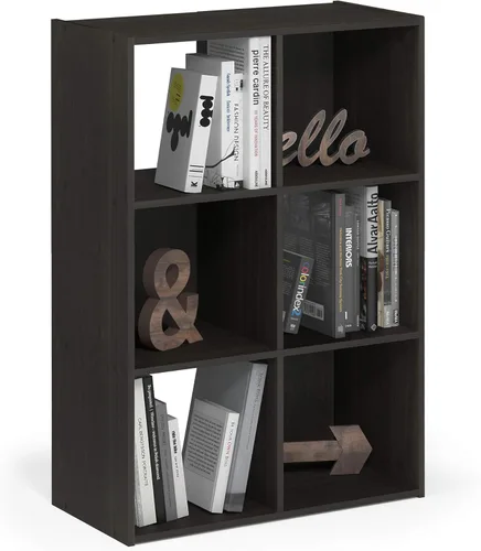 Miniatura 23 de Furinno - Estantería clásica para libros, estantes de almacenamiento, roble francés