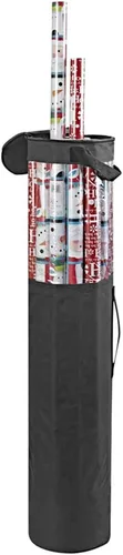 Miniatura 2 de ProPik Bolsa organizadora de almacenamiento de papel de regalo, almacena hasta 24 rollos de 40 pulgadas, bolsa transparente de poliéster resistente