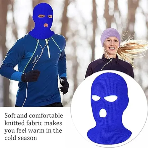 Miniatura 2 de Máscaras de esquí azules para todos los fanáticos de los leones, We're Villains Honolulu - Máscara de esquí azul de 3 agujeros para hombres y mujeres