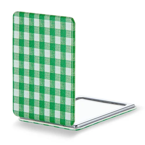 Miniatura 28 de Omiro - Espejo compacto, cuero PU clásico. Ampliación 1x/3x, ultra portátil para el bolsillo, ideal para bolsos y viajes (negro)
