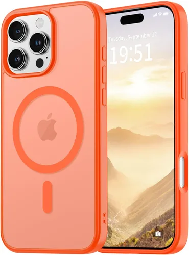 Miniatura 47 de vnnink para iPhone 12 y iPhone 12 Pro, funda de teléfono celular translúcida con protección contra caídas de grado militar, mate magnética