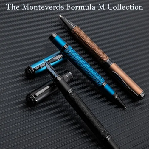 Miniatura 6 de Monteverde USA Innova Formula M Black Rollerball Pen Instrumento de escritura premium con repuesto Schmidt 888 Negro