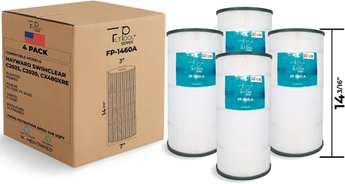 Miniatura 3 de FP-1460A - Filtro de piscina de repuesto para Hayward CX480XRE, C2025, C2020, plisado PA56SV, Filbur FC-1223, FC-6420, Unicel C-7458 y PLFPA56SV
