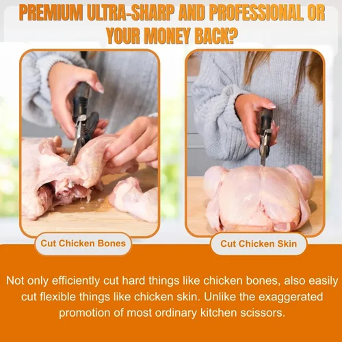 Miniatura 6 de Tijeras para Aves de Corral de Servicio Pesado - Un Equipo de Procesamiento de Pollo Imprescindible, Tijeras de Cocina para Carne, Pollo, Pavo