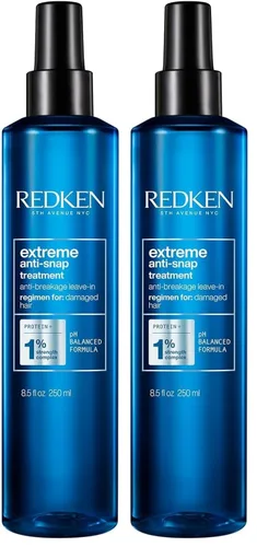 Miniatura 7 de Redken Extreme - Tratamiento sin enjuague antiquebradura y anti-rotura para cabello dañado - Fortifica y ayuda a reducir la rotura, infundido