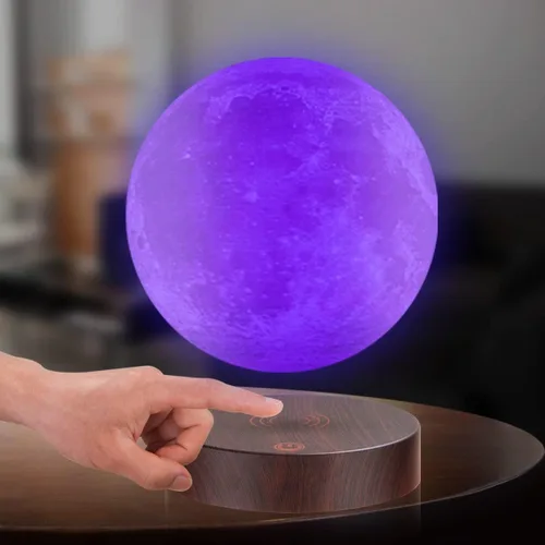 Miniatura 3 de UVEHAS Lámpara de luna levitante de 16 colores de levitación magnética flotante impresión 3D LED luz de luna giratoria en Air Luna Luces nocturnas