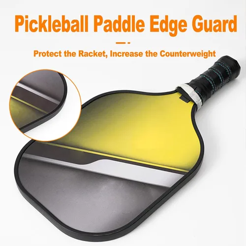 Miniatura 3 de 2 protectores de borde de paleta de pickleball, 31 pulgadas de largo, protege la superficie de la pala, añade peso, mejora el control, cambia