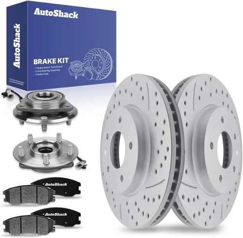 Miniatura 11 de Autoshack RHBBK0466 - Kit de freno delantero de repuesto para Chevrolet Equinox Captiva Sport Saturn Vue Pontiac Torrent Suzuki XL-7, rotores
