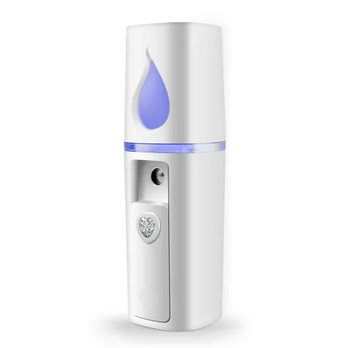 Miniatura 9 de Vaporizador Facial Portátil Nano Mini Atomizador Facial para Atomización de Extensiones de Pestañas con Espejo y Tanque de Agua Visual de 20ml