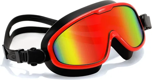 Miniatura 8 de FEISEDY Gafas de natación sin fugas, antivaho para piscina, para adultos, hombres, mujeres, jóvenes, visión clara de 180°, UV400 B2389