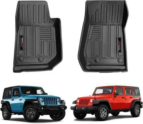 Miniatura 10 de Alfombrilla de carga y respaldo de TPE para todo clima para Jeep Wrangler JK 4 puertas 2007-2018 Accesorios