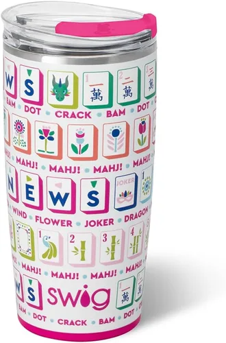 Miniatura 58 de Swig Life - Vaso aislante de 22 onzas, vaso de viaje para café con tapa, taza de café para viaje compatible con portavasos, de acero inoxidable