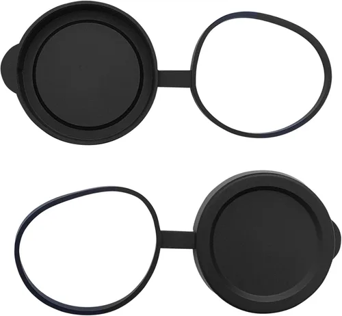Miniatura 6 de 42mm Tapas de lente objetivo para binocular/monocular Diámetro interno 50.5-51.8mm Juego de cubiertas de goma negras