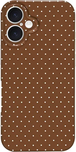 Miniatura 49 de Hython Funda para iPhone Air, diseño estético de lunares lindos, funda simple de 6.5 pulgadas, delgada, antiarañazos, parachoques de TPU suave, a