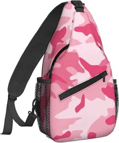 Miniatura 21 de Famame Mochila bandolera para el pecho, bolsa de hombro, gimnasio, ciclismo, viajes, senderismo, mochila para hombres y mujeres.., Multicolor27.