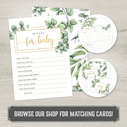Miniatura 5 de Hat Acrobat Tarjetas de consejos y deseos para baby shower (juego de 50) – Tarjetas de juego de ducha de doble cara de género neutro – Tarjetas