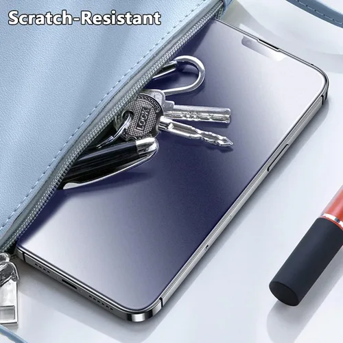 Miniatura 4 de Paquete de 2 protectores de pantalla mate anti luz azul para iPhone 13 Pro Max/iPhone 14 Plus, antirreflejos, bloqueo de luz azul, protección