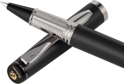 Bolígrafo de tinta líquida con cuerpo de metal de lujo, diseño elegante y escritura suave, bolígrafo de regalo con estuche para hombres y mujeres, 2