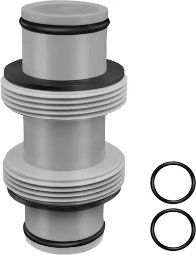 Miniatura 12 de Conector de manguera de piscina para doble sello a prueba de fugas y flujo de agua estable, adaptador de manguera de piscina de junta en T de 1.25 a